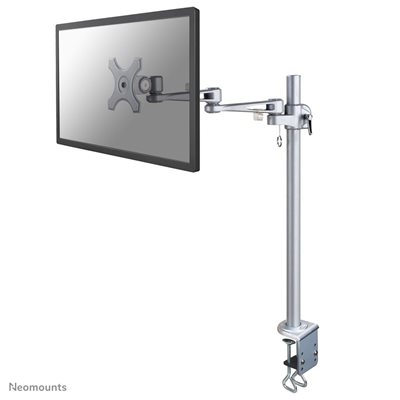 Neomounts 10-30" Monitor Desk Mount, näyttövarsi pöydälle, hopea