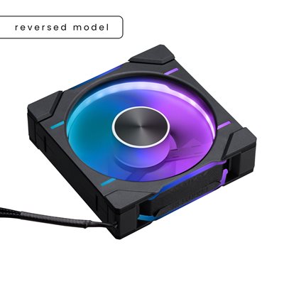 Phanteks D30-120 Reversed Fan - Single Pack, 120mm PWM-laitetuuletin, musta