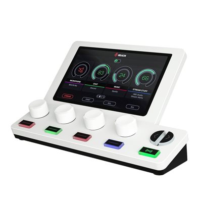 BEACN Mix Create - Light -audiohallintapaneeli sisällöntuottajille, valkoinen/musta