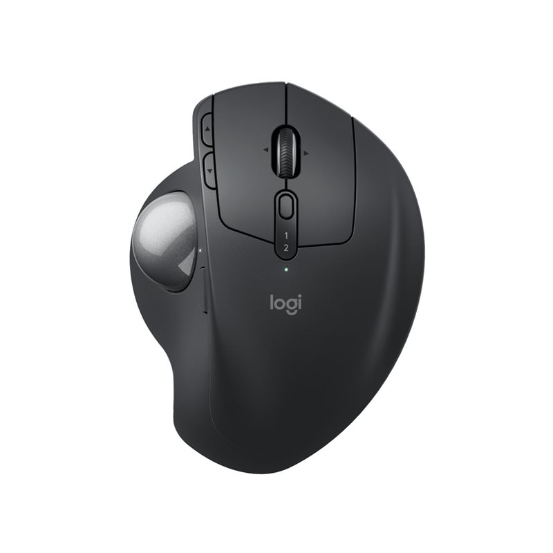 Logitech MX Ergo S, langaton ergonominen pallohiiri, Graphite