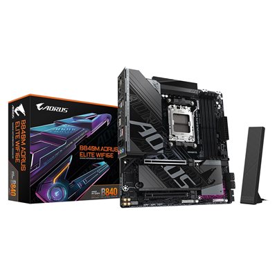 Gigabyte B840M AORUS ELITE WIFI6E, mATX-emolevy