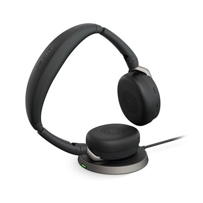 Jabra Evolve2 65 Flex UC langattomat Bluetooth -kuulokkeet mikrofonilla, USB-C dongle, lataustelakalla