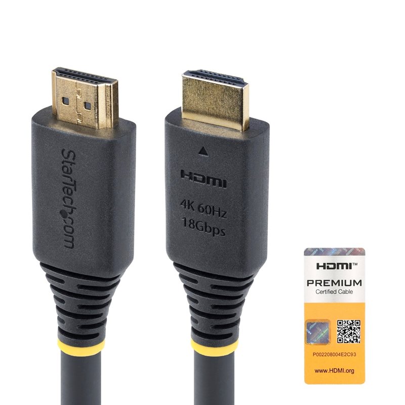 StarTech.com 2.0 HDMI Premium Certified -näyttökaapeli, 7m, musta