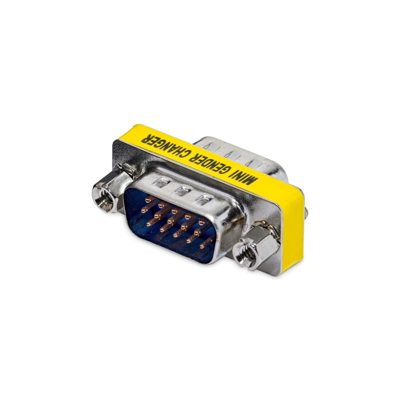 StarTech.com VGA / DB15 Slimline sukupuolenvaihtaja, uros/uros, hopea