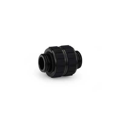 Alphacool Apex Grip Double Nipple, OT/OT, rotary, G1/4, musta