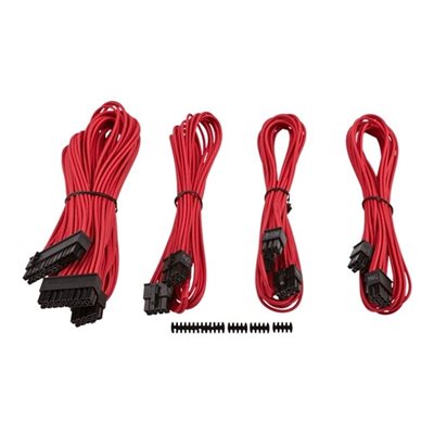 Corsair Professional Individually Sleeved DC Starter Cable kit, punainen