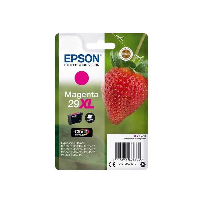 Epson 29XL Claria Home Ink Strawberry -väriainekasetti, magenta