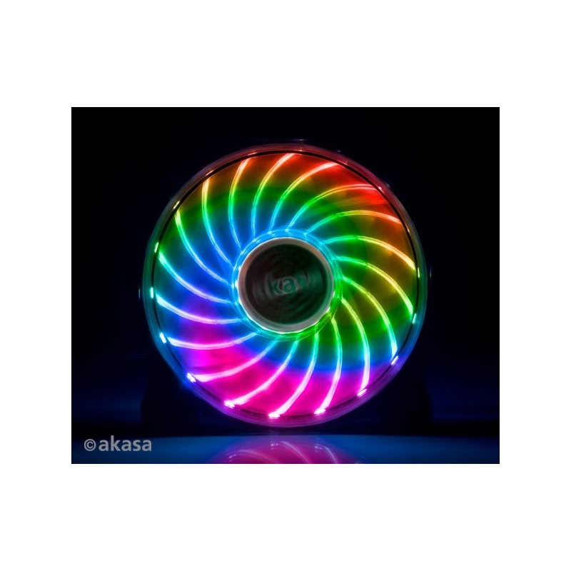Akasa (Outlet) 12cm LED-tuuletin,RGB, Vegas X7,Asus Aura,MSI mystic Light Sync