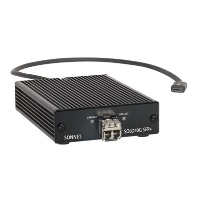 Sonnet Solo10G SFP+ (Thunderbolt 3 Edition) -verkkosovitin, musta