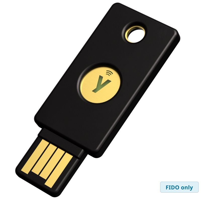 Yubico Security Key NFC, USB -turva-avain, musta