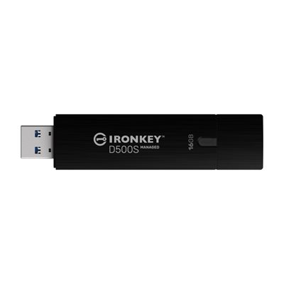 Kingston 16GB IronKey Managed D500SM, FIPS 140-3 taso 3 (anottu), AES-256