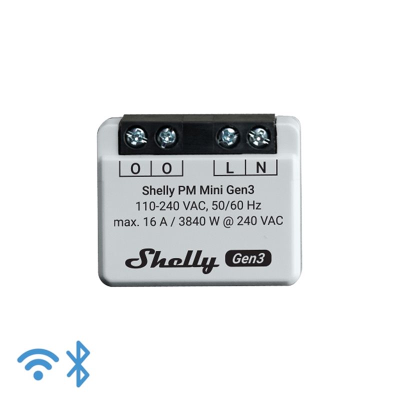 Shelly PM Mini Gen3 -virtamittari
