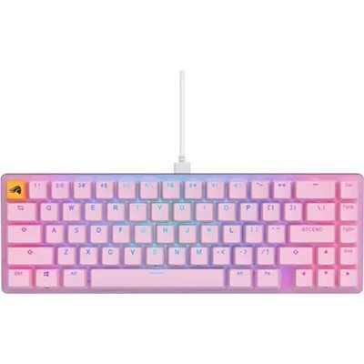 Glorious GMMK 2, mekaaninen näppäimistö, Compact 65%, Glorious Fox Linear, pinkki