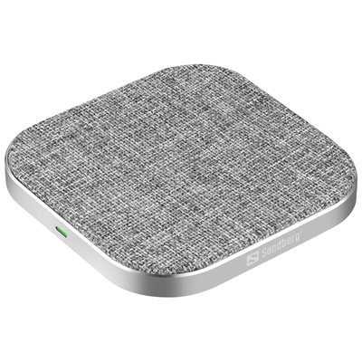 Sandberg 15W Wireless Charger Pad, harmaa