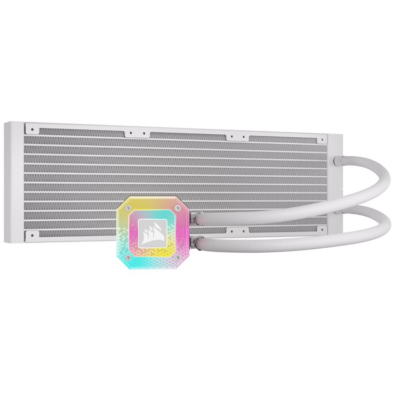 Corsair (Outlet) iCUE H150i ELITE CAPELLIX XT, 360mm AIO-nestejäähdytysratkaisu prosessorille, valkoinen - Kuva 2