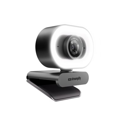 Streamplify CAM Plus, verkkokamera Ring lightilla, FullHD, 60FPS, musta