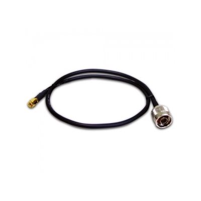 Planet N uros-> RP-SMA naaras -välikaapeli, 60cm, musta