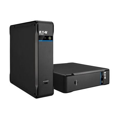 Eaton 1700VA/1040W 3P Ellipse 1700 USB DIN -UPS-laite, 8x Schuko, musta