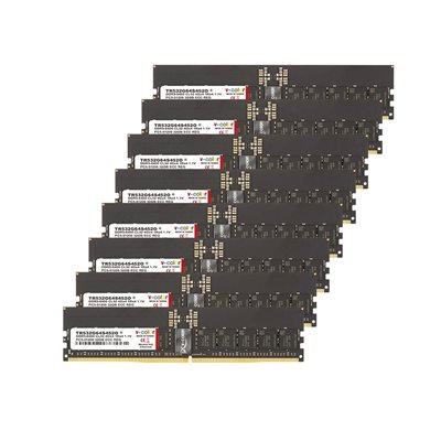 v-color 256GB (8 x 32GB) R-DIMM - STANDARD, DDR5 6400MHz, ECC, CL52, 1.10V, musta