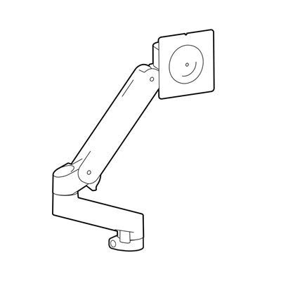 Ergotron ≤34" LX Pro Monitor Arm Expansion Kit -lisävarsi näytölle, valkoinen