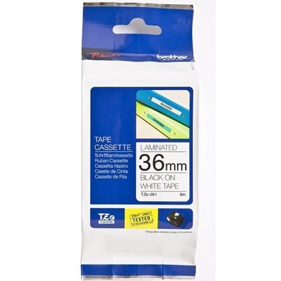 Brother TZE261 36 BLACK ON WHITE