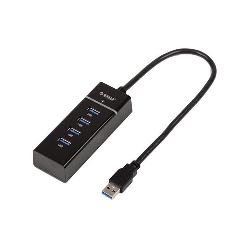 ORICO W6PH4-BK USB 3.0 hubi, 4-porttia, musta