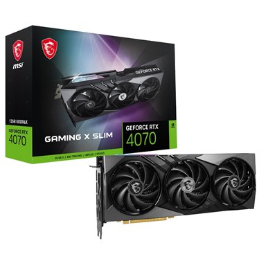 MSI GeForce RTX 4070 GAMING X SLIM -näytönohjain, 12GB GDDR6X