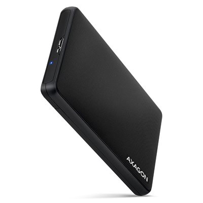AXAGON Ulkoinen kotelo 2.5" SATA III 6G HDD/SSD-levylle, 3.2 Gen1 micro-B USB, musta