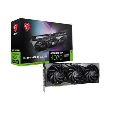 MSI GeForce RTX 4070 Ti SUPER GAMING X SLIM -näytönohjain, 16GB GDDR6X