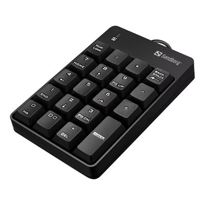 Sandberg Wired Numeric Keypad, USB-A, musta