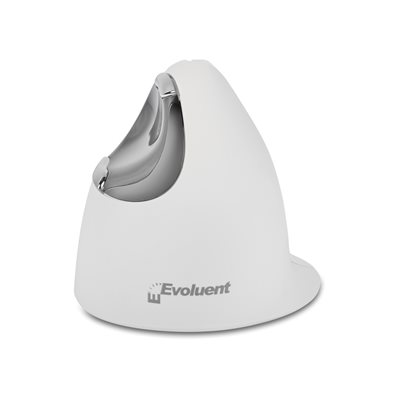 Evoluent VerticalMouse 4 Bluetooth Wireless for Mac, langaton ergonominen pystyhiiri oikealle kädelle, valkoi