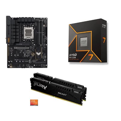 Asus TUF GAMING B650-E WIFI + Ryzen 7 9700X + 32GB DDR5 6000MHz -tuotepaketti