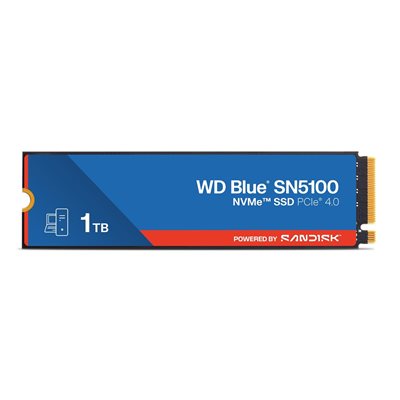 Sandisk 1TB WD Blue SN5100 NVMe SSD -levy, M.2 2280, PCIe 4.0 x4, 7100/6700 MB/s