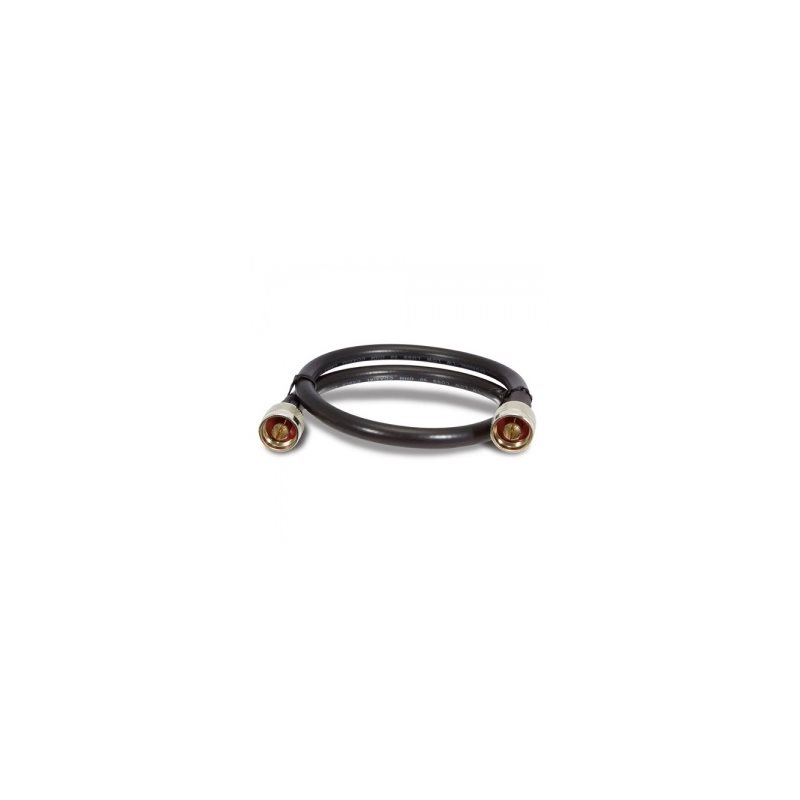 Planet N uros -> N uros -välikaapeli, 60cm, musta