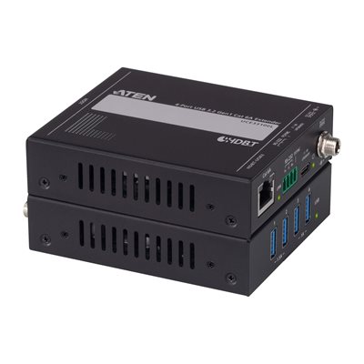 Aten 4-porttinen 3.2 Gen1 USB over Cat6A Extender, musta