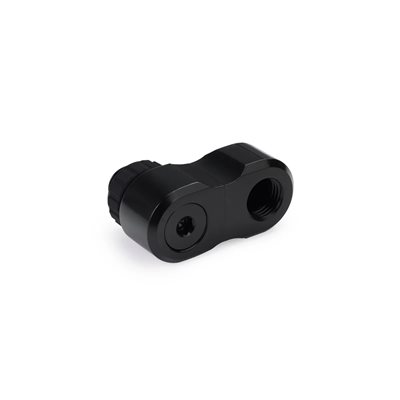 Alphacool Apex Grip Offset, 27mm, 2x 90°, OT/IT, G1/4, kierrettävä, musta