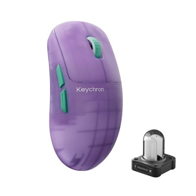 Keychron G6 HE 8K, langaton hiiri, 40 000 DPI, Frosted Lavender