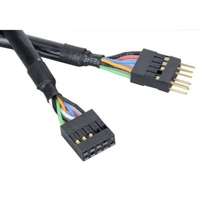 Akasa USB 9-pin sisäinen jatkokaapeli, 40cm