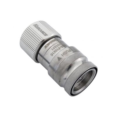 Koolance Pikaliitin naaras QD3, suora, 16/10mm ruuviliitin, hopea