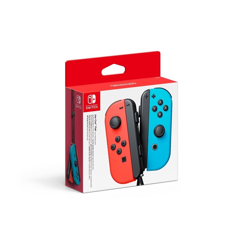 Nintendo Joy-Con -peliohjainpari Switch -pelikonsolille, neonpunainen/neonsininen