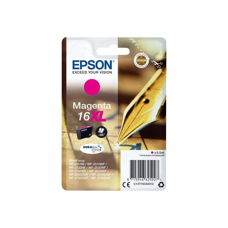 Epson 16XL DURABrite Ultra Pen + Crossword -väriainekasetti, magenta (SEC)