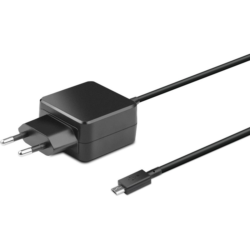 MicroBattery Micro-USB tarvikevirta-adapteri, 5.25V / 3A, musta