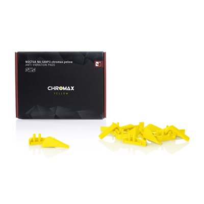 Noctua NA-SAVP3 chromax.yellow, tärinänvaimennussarja Noctuan NF-A15 tuulettimille, keltainen