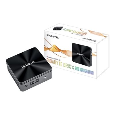 Gigabyte BRIX s GB-BRi7H-10710, MiniPC -barebone, musta/harmaa