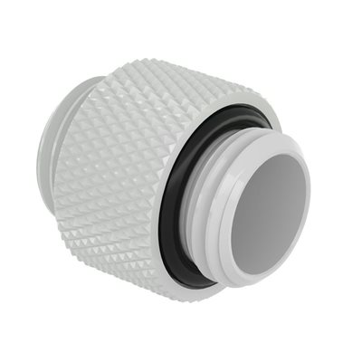 Barrow Adapteri, suora, G1/4" uros-> G1/4" uros, 10mm, valkoinen