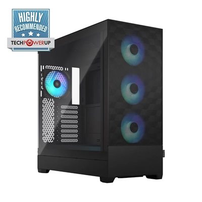 Fractal Design Pop XL Air RGB Black - TG Clear Tint, ikkunallinen tornikotelo, musta