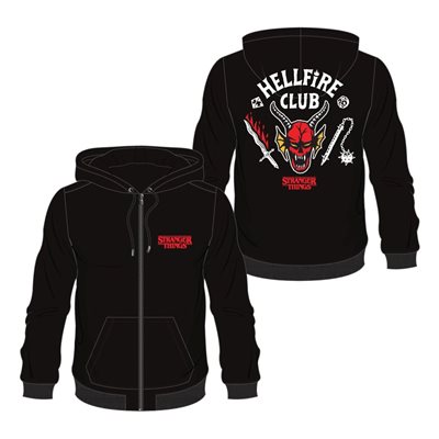 Difuzed Stranger Things Hooded Sweater - Hellfire Club, huppari, M-koko, (Poistotuote! Norm. 59,90€)
