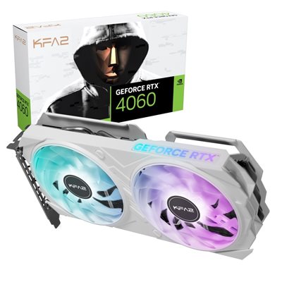 KFA2 GeForce RTX 4060 EX White 1-Click OC -näytönohjain, 8GB GDDR6