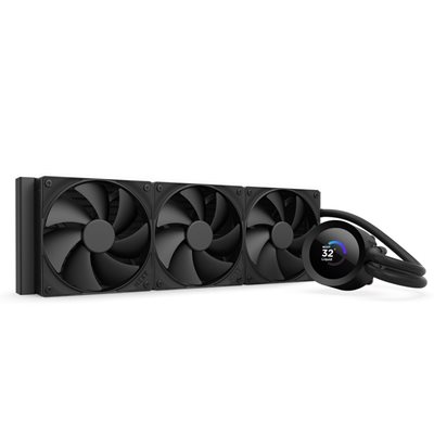 NZXT Kraken Plus 360, 360mm AIO-nestejäähdytysratkaisu prosessorille, musta