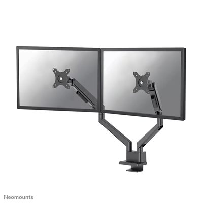 Neomounts 17-32" x2 NEXT SLIM Desk Mount Double Display, näyttövarsi pöydälle kahdelle näytölle, musta